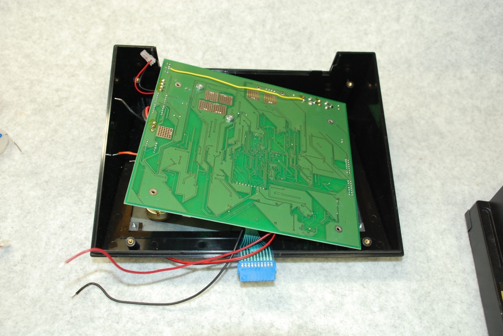Preparing to install the RF shield.