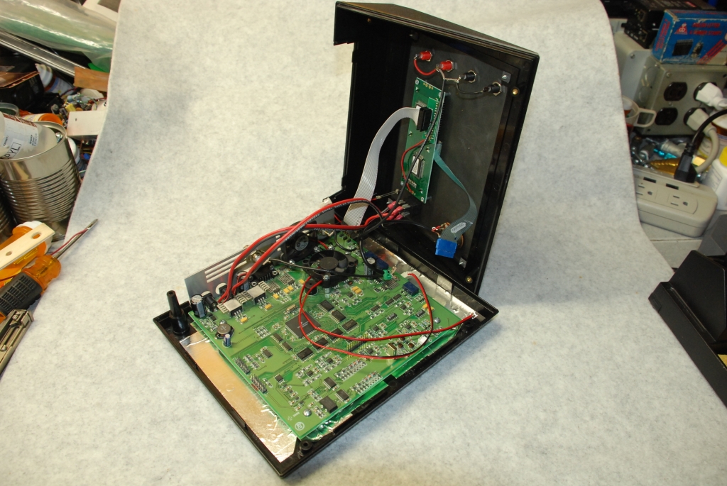 Interior appearance after all shielded cabling is installed.