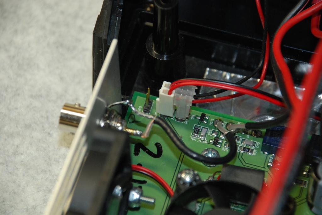 Rear panel fan connector.