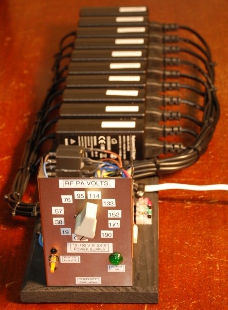 Front view of the power supply.